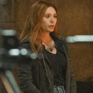 ◾️ Elizabeth Olsen actress, celebrity, woman, portrait, person telegram sticker