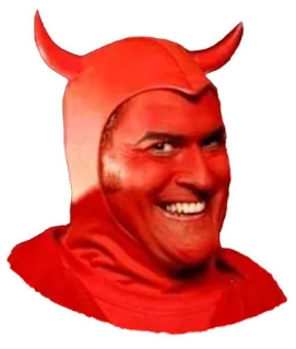 😈 Devil devil, red, horns, costume, evil telegram sticker