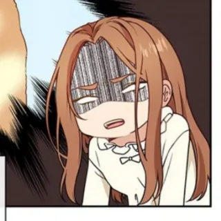 👾 fille anime, épuisé(e), frustré(e), dessin animé, émotion, fatigué(e) telegram sticker