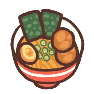 😊 Ramen, Comida, Fideos, Tazón, Cocina, Comida asiática whatsapp sticker