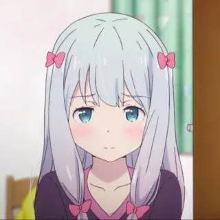 Sagiri Izumi from @Code001 telegram stickers