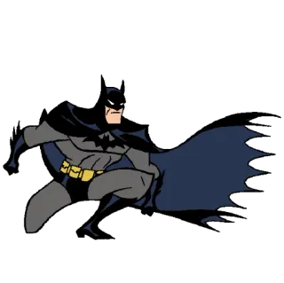 😉 Batman Batman, DC Comics, Superhéroe, Dibujos animados, Cómic, Justiciero telegram sticker