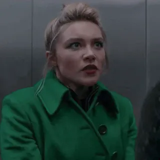 😐 Yelena Belova Hawkeye marvel, personaje, actriz, mujer whatsapp sticker