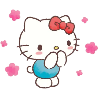 🥹 Hello Kitty hello kitty, sanrio, słodki, kawaii, kreskówka, postać telegram sticker