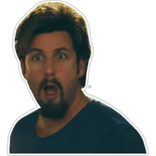 😧 adam sandler, comediante, actor, sorpresa, shock, gracioso telegram sticker