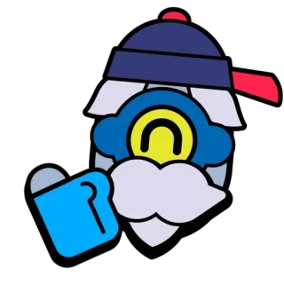 👍 荒野乱斗, P先生, 贴纸, 游戏, 角色, 企鹅, 卡通 telegram sticker