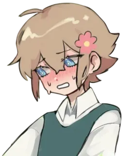😳 Basil Omori Anime, Gra wideo, Emocjonalny, Postać, Słodki telegram sticker