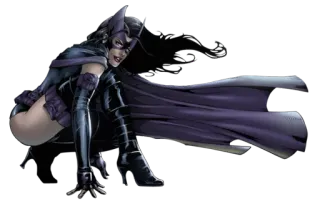 ☺️ Huntress DC Comics, Superheld, Vigilant, Umhang, Maske, weiblich whatsapp sticker