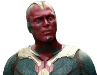 🤨 Vision Vision, Marvel, Super-héros, Android, Avengers telegram sticker