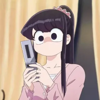 💈 Komi Shouko Komi Can't Communicate Аниме, Девушка, Персонаж, Komi Can't Communicate, милый telegram sticker
