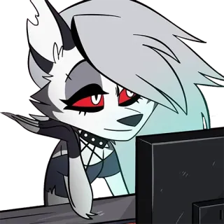 🤷‍♀️ Loona Helluva Boss whatsapp sticker