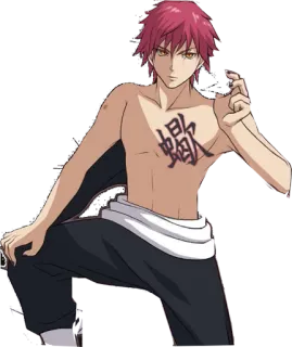 😐 Sasori Naruto 애니메이션, 사소리, 나루토, 빨간 머리, 아카츠키 telegram sticker