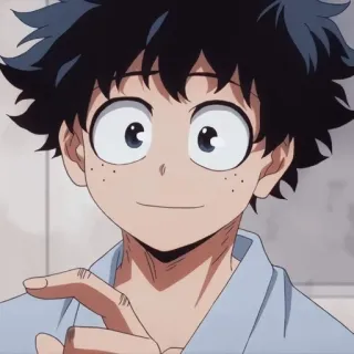 🙂 Izuku Midoriya My Hero Academia anime, manga, my hero academia, izuku midoriya, deku telegram sticker