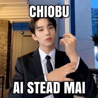 😍 CHIOBU
AI STEAD MAI man, suit, fashion, korean, asia telegram sticker