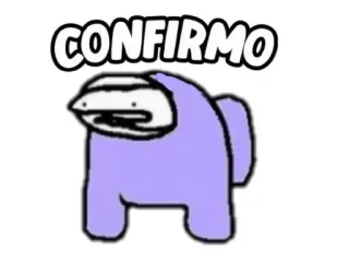 ❕ CONFIRMO pegatina, confirmado, personaje, divertido whatsapp sticker