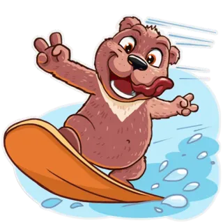 Mishka telegram stickers