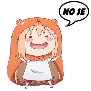 🙌 NO SE Anime, Dibujos animados, Lindo, Chica, Nariz telegram sticker