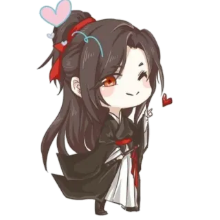 🏵 Anime, Chibi, Carino, Cartoni animati, Personaggio telegram sticker