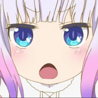 🍥 Kanna Kamui Miss Kobayashi's Dragon Maid Anime, Kanna, Süß, Drache, Miss Kobayashis Dragon Maid, Kawaii telegram sticker