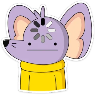 😐 topo, cartone animato, caricamento, computer, adesivo, animale telegram sticker