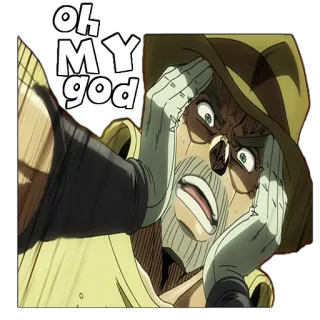 😱 oh MY god uitdrukking, schok, verrassing, uitroep telegram sticker