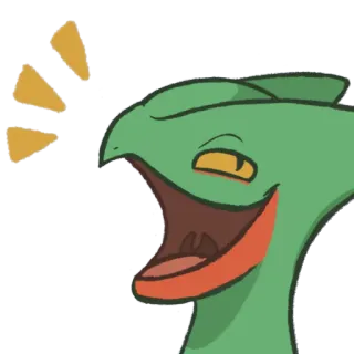 😃 Sceptile Pokemon pokemon, sceptile, tertawa, senang, binatang telegram sticker