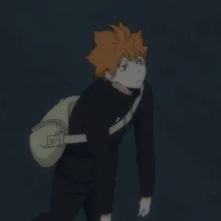 ☀️ Hinata Shoyo Haikyuu!! anime, haikyuu, hinata shoyo, volleyball, manga, character telegram sticker