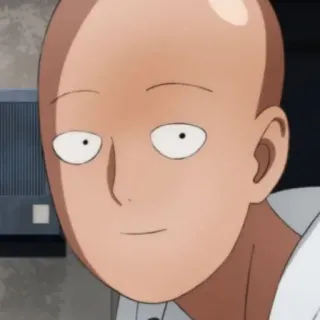 😊 Saitama One-Punch Man Anime, Eroe, Calvo, Manga, One Punch Man, Saitama telegram sticker