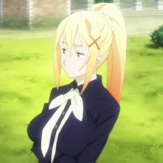 💫 Darkness Konosuba アニメ, このすば, ダクネス, 金髪, 女性, キャラクター telegram sticker