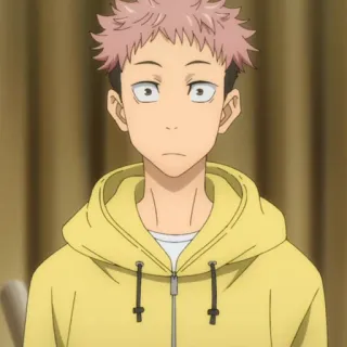 💥 Yuji Itadori Jujutsu Kaisen Anime, Manga, Penyihir, Pelajar, Terkutuk telegram sticker