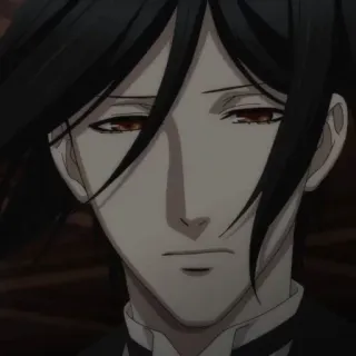 ☹ Sebastian Michaelis Black Butler Anime, Sebastian Michaelis, Black Butler, Manga, Personaggio telegram sticker