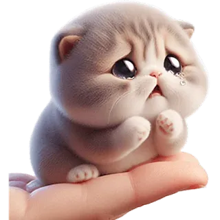 🥺 kot, kociak, słodki, uroczy, smutny, płaczący, zwierzę domowe, zwierzę telegram sticker