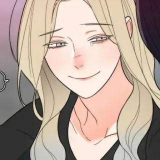 😩 femme, cheveux blonds, manga, dessin animé, portrait, personnage telegram sticker