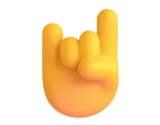 🤙 Rock on, Gestur tangan, Metal hand, Tanduk setan telegram sticker