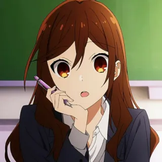 😲 Hori Kyouko Horimiya Anime, Horimiya, Kyouko Hori, linda, estudiante telegram sticker