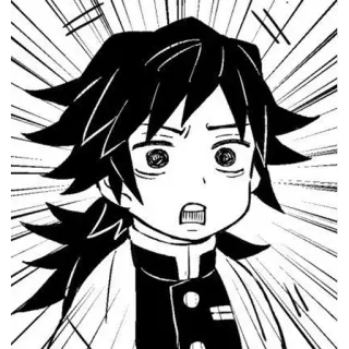 🌊 Giyu Tomioka Demon Slayer Anime, Manga, Giyu Tomioka, Demon Slayer, Ekspresi, Terkejut telegram sticker