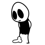 🍆 stick figure, silhouette, offensive gesture whatsapp sticker