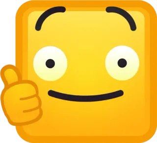 👍 Emoji, Senang, Jempol ke atas, Positif telegram sticker
