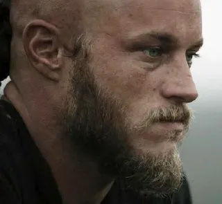 🩸 Ragnar Lothbrok Vikings ラグナル・ロズブローク, ヴァイキング, トラヴィス・フィメル, 歴史ドラマ, ポートレート, 髭の男, 戦士, キャラクター, 俳優 telegram sticker