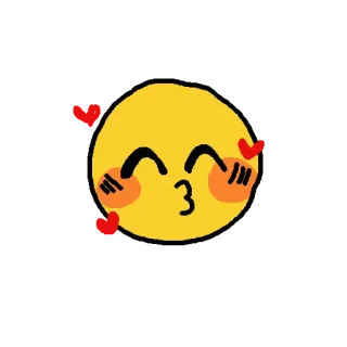 😘 Emoji, Beijo, Amor, Corações, Fofo telegram sticker