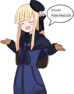 🤷‍♀️ [Hook] Hoes Mad x24 anime, character, meme, offensive telegram sticker