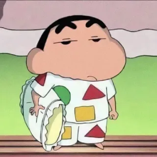 😑 Shin-chan Crayon Shin-chan Crayon Shin Chan, Шин Чан, Мультфильм, Аниме, Сонный whatsapp sticker