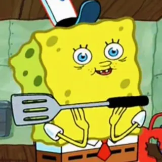 😍 Spongebob Squarepants cartoon, spongebob, squarepants, chef, funny telegram sticker