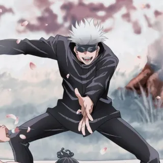 😄 Satoru Gojo Jujutsu Kaisen anime, gojo, satoru gojo, jujutsu kaisen, character, fanart whatsapp sticker