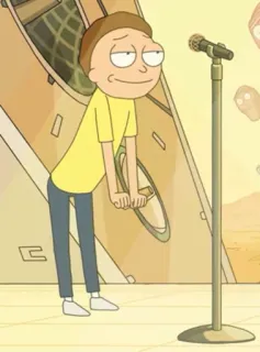 🙃 Morty Smith Rick and Morty Morty, Rick and Morty, cartoon, animation, character, comedy telegram sticker
