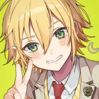 😬 Anime, Segno di pace, Cartone animato, Personaggio telegram sticker