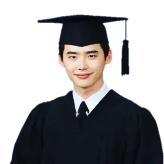 🎓 Lee Jong-suk Remise de diplôme, Acteur, Célébration, Coréen, Étudiant telegram sticker