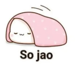 🥱 So jao süß, schläfrig, kawaii, Cartoon telegram sticker