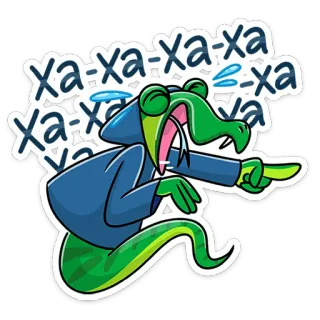 😂 ха-ха-ха-ха-ха-ха-ха-ха-ха-ха lachen, schlange, cartoon, reptil, lustig, humor telegram sticker