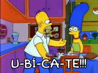 😠 Homer Simpson The Simpsons U-Bí-CA-TE!!! ザ・シンプソンズ, ホーマー・シンプソン, マージ・シンプソン, アニメ, 面白い, コメディ telegram sticker